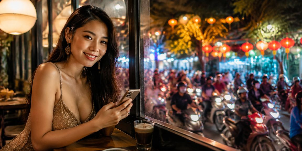 Người dùng Hà Nội trải nghiệm casino trên điện thoại bên ly cà phê sáng sớm
